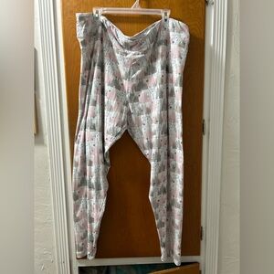 Disney Parks Castle Pink and Gray leggings